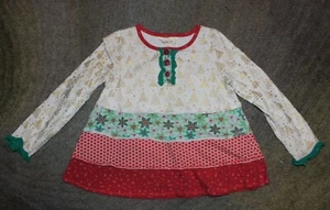 Matilda Jane (Choose Your Own Path) Yuletide Memories Tunic Top - Size 6 - EUC - Picture 1 of 5
