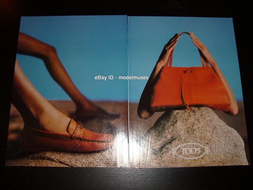 TOD’S TOD'S Rivista 3 pagine STAMPA ANNUNCIO PRIMAVERA 2000 gambe donna caviglie piedi in mocassini