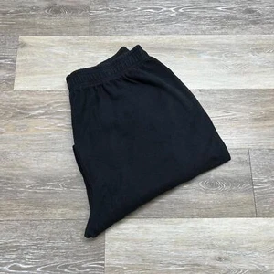ADIDAS Stretch Waist Black Activewear Jogger Sweatpants Men's Size Large - Picture 1 of 9