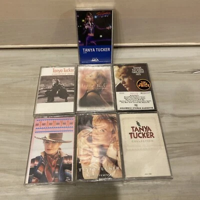 TANYA TUCKER 7 SEALED BRAND NEW CASSETTE LOT GREATEST HITS COMPLICATED LIVE - Image 1 of 4