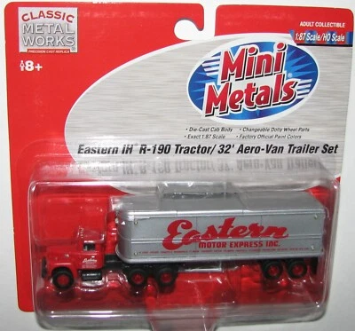 EASTERN IH R-190 Tractor 32' Aero-Van Trailer set 31114 - Mini Metals CMW - HO - Image 1 of 3