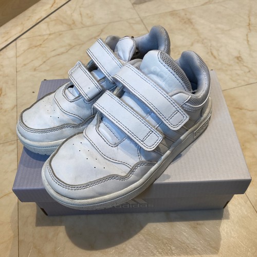 Adidas Hoops 3.0 Court Trainers Sneakers Scarpe Sportive Taglia UK 11 Bambini.