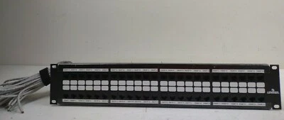 Leviton Cat 5e Flat Patch Panel 48 Port GigaMax 5e T56B-U48 4 - Image 1 of 4
