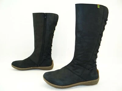 El Naturalista Pleasant stivali alti al ginocchio stivali scarpe da donna in pelle numero 37 neri - Immagine 1 di 4