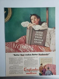 Colchón de guardaespaldas inglés 1944 estampado anuncio efímero arte de pared decoración - Imagen 1 de 1