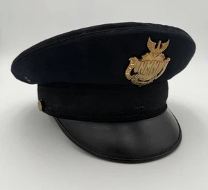 US New Mexico Military Institute Officers Visor Hat Cap Sz: 7-1/4 (Flight Ace) - Picture 1 of 14