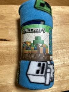 Minecraft Travel Blanket 40x50 inches Polyester Fleece - Picture 1 of 7