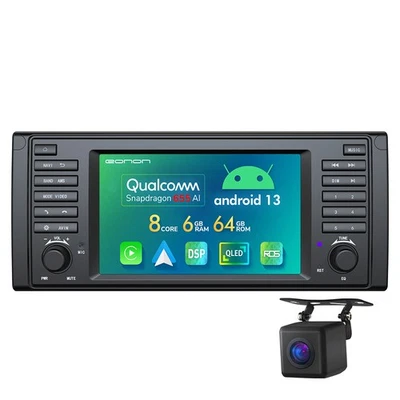 Für BMW E39 Android 13 7" QLED 8Kern Autoradio GPS Navi Apple CarPlay DSP 4G LTE - Bild 1 von 4