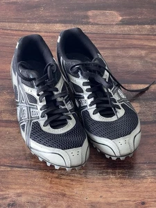 Asics Schuhe Herren 6 Hyper MD 5 Lauf Spikes Turnschuhe Schwarz 10,5 - Bild 1 von 6