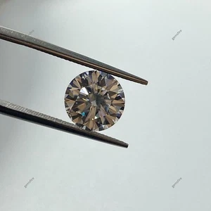 Diamante cultivado en laboratorio CVD D color VVS1 redondo tamaño 2 mm piedra preciosa suelta CERTIFICADA - Imagen 1 de 11