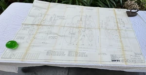 BLUEPRINT 1967 Dowty Pannello Idraulico 52 X 30" Tubi Raffreddamento Presa Acqua - Foto 1 di 15