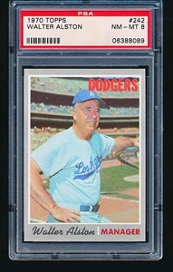 1970 Topps WALTER ALSTON #242 PSA 8 - Picture 1 of 2