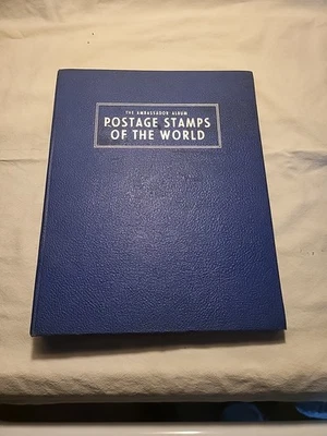 大使专辑书邮票世界 1956 年大量邮票 复古 — 第 1/4 张图片