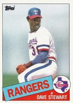 Juego completo de 26 cartas del equipo Topps Texas Rangers 1985 Stewart Parrish Foto 1 de 1