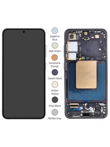 Original Samsung Galaxy S24 SM-S921B AMOLED Display Touchscreen mit Rahmen - Bild 1 von 17