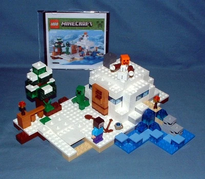 MINECRAFT, THE SNOW HIDEOUT SET 21120 - LEGO - 2015 - USED - Image 1 of 4