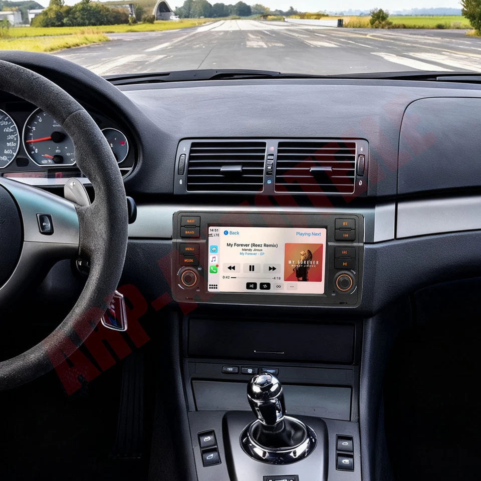 Radio estéreo de coche de 7" para BMW Serie 3 E46 1998-2006 Carplay GPS FM Android 13 + CAM Foto 1 de 4