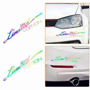 2x LIMITED EDITION Sticker Car Bumper Window Vinyl Decal Laser Color Accessories