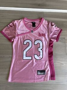 Reebok Chicago Bears Devin Hester 23 Womens Pink Jersey Medium Fits Small