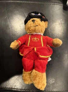 Harrods Knightsbridge weiches Plüschtier Teddybär Spielzeug Garde Kostüm braun 8 Zoll - Bild 1 von 4