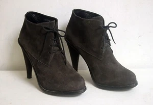 Opening Ceremony Suede Ankle Booties Size UK 5 EU 38 Charcoal Grey - Picture 1 of 9
