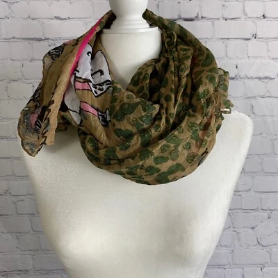 Bufanda de seda Moschino barata y elegante Spellout Italia foulard 68 X 43" cuadrada   Foto 1 de 4