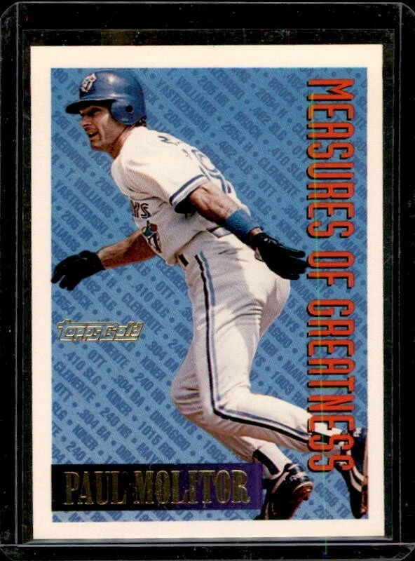 1994 Topps - [Base] - Gold #609 - Measures of Greatness - Paul Molitor - Image 1 of 1