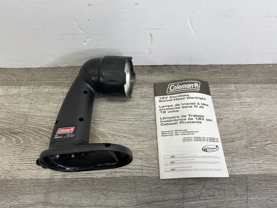 Coleman Powermate 18V PMD8147 Cordless Flashlight Work Light -TOOL ONLY- WORKS - Image 1 of 4