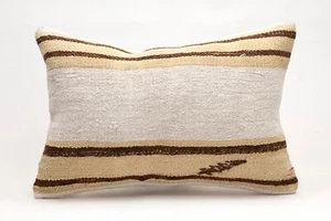 Hemp Pillow Cover, 16”x24”, Ethnic Decorative Pillow, Handmade Sofa Cushion - Picture 1 of 4