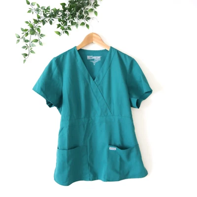 Grey's Anatomy by Barco Green Short Sleeve Scrub Top Size Medium - Image 1 of 4