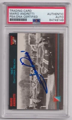 MARIO ANDRETTI 1992 Andretti Racing #16 Signed AUTO Card PSA DNA Certified F1 - Image 1 of 2