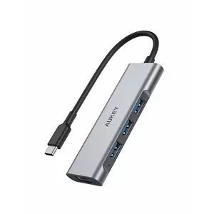 AUKEY CB-C94 4-Port USB C Hub Aluminum Alloy with 4 USB 3.0 Ports - Picture 1 of 8