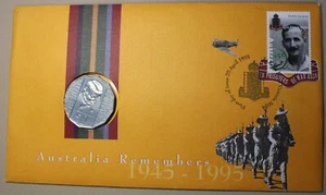 1995 AUSTRALIA REMEMBERS 50 CENT PNC UNCIRCULATED WEARY DUNLOP #FHJ19 - Picture 1 of 13