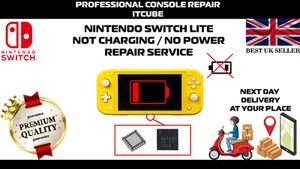 NINTENDO SWITCH LITE NOT CHARGING / NO POWER REPAIR SERVICE - Picture 1 of 2