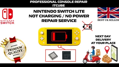 NINTENDO SWITCH LITE NOT CHARGING / NO POWER REPAIR SERVICE - Image 1 of 2