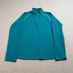 Paradox Shirt Woman S Base Layer Merino Wool Blend Teal Pullover Outdoor Hiking - Picture 1 of 9