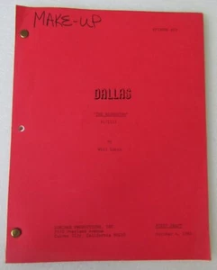 ORIGINAL 1982 DALLAS TV SCRIPT - 'The Reckoning' - First Draft - Bobby Cartel - Bild 1 von 7