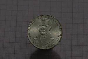 🧭 🇩🇪 GERMANY 5 Mark 1968 J - Silver 0.625 - Friedrich W. Raiffeisen B71 #Z169 - Picture 1 of 2