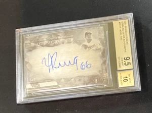 2014 BOWMAN STERLING YASIEL PUIG AUTO BGS 9.5 10 SILVER AUTOGRAPHS DODGERS - Picture 1 of 2