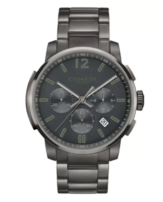 NUEVO RELOJ PULSERA W BOX COACH HOMBRE BLEECKER GRIS ACERO INOXIDABLE 42MM 14602116 Foto 1 de 4