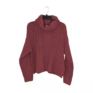 Nuevo Billabong Mujer Grande Cuello de Capucha de Arándano Suave Oruga Tejido Grueso Suéter - Imagen 1 de 10