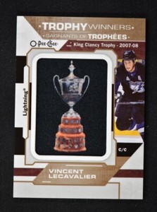 22-23 O-Pee-Chee Trophy Winners Patch Relic King Clancy #P2 Vincent Lecavalier