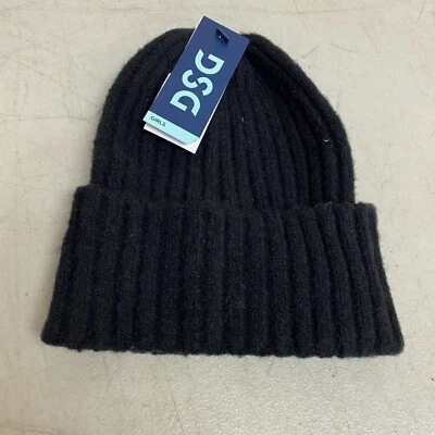 DSG Girls' Core Rib Beanie Black Solid Stylish Trendy OSFM DSGG1010 - Image 1 of 4