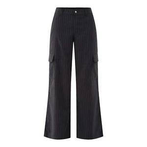 Womens Fashion Cargo Wide Leg Pinstripe Pants (Size Small 4-6) BRAND NEW W TAGS - Picture 1 of 4