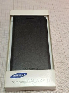 Original genuine Samsung Galaxy J1 Flip Cover black EF-FJ100BBEGWW New - Picture 1 of 3