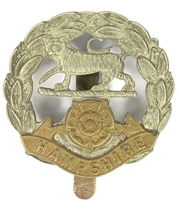 Royal Hampshire Regiment Cap Badge 41x42mm (M5) - Picture 1 of 2