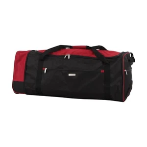 Reisetasche auf Rollen Rochester Schwarz Rot Sporttasche NTK-Collection