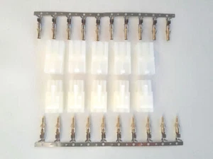 Tamiya Steckerset Stecker + Buchse 5Paar HPI  5B SS CarbonFighter Jamara Kyosho - Bild 1 von 1
