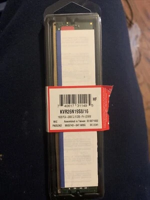 Kingston ValueRAM 16GB DDR4 SDRAM Memory Module (KVR26N19S8/16) - Image 1 of 3