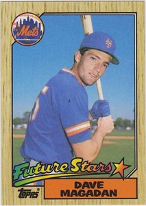 1987  Topps Dave Magadan Future Star Rookie RC #512 New York Mets Baseball